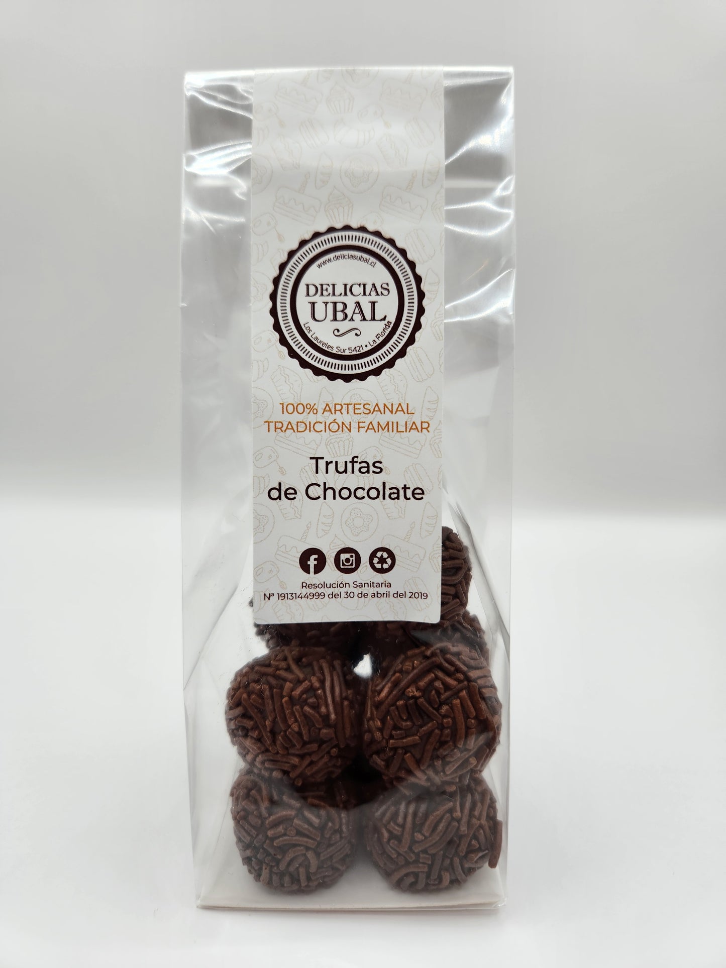 Trufas de Chocolate, 8 Unidades.