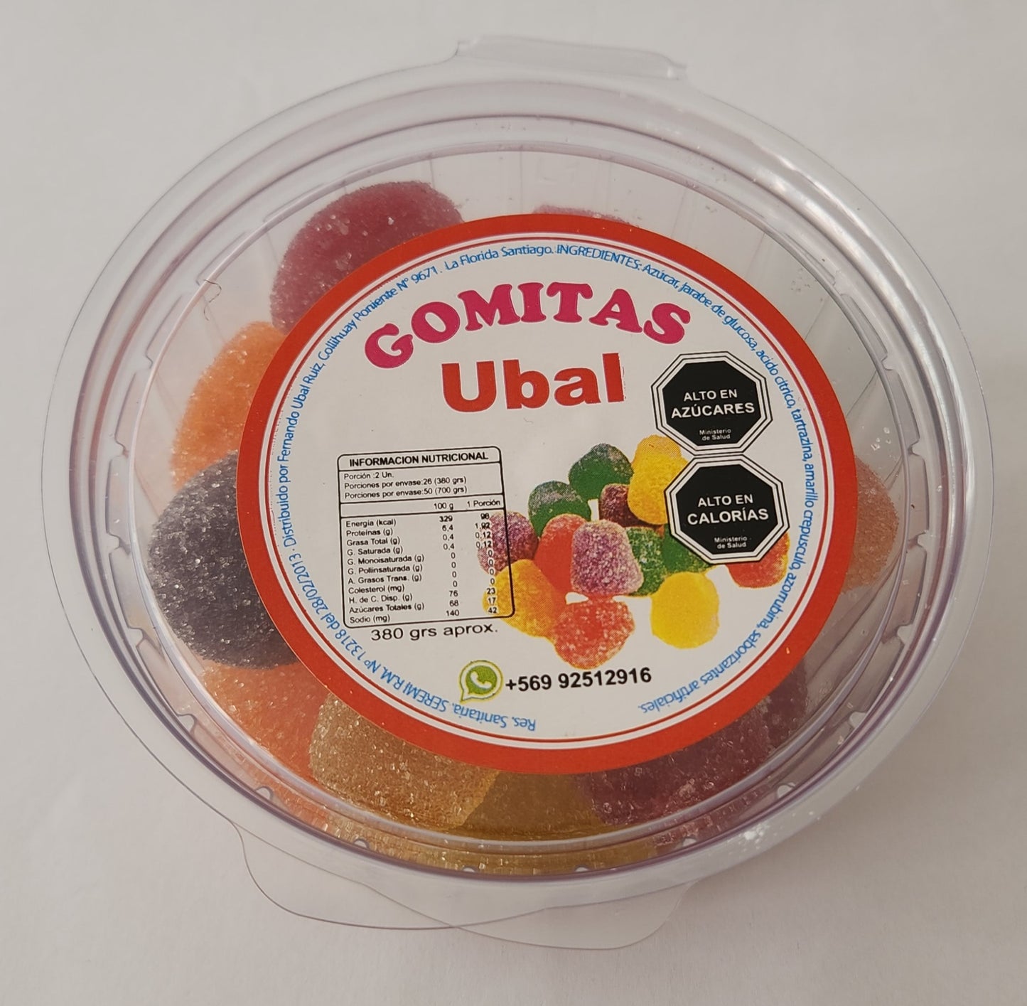 Gomitas sabor a frutas